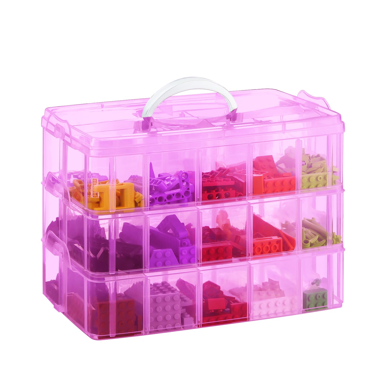 Amazon.com: Storage Box for Lego, Stackable Storage Organizer with